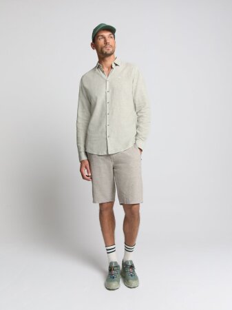 Shirt Verical small stripes With Li