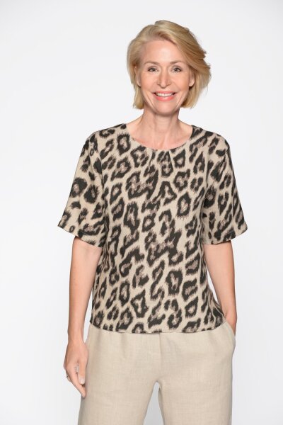 Rdh.-Bluse,1/2 Arm,Alloverdruc