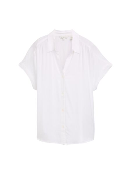 blouse solid with collar