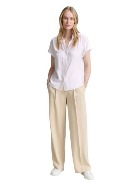 blouse solid with collar
