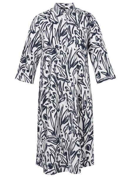 Kleid Hemdkragen 3/4 Arm