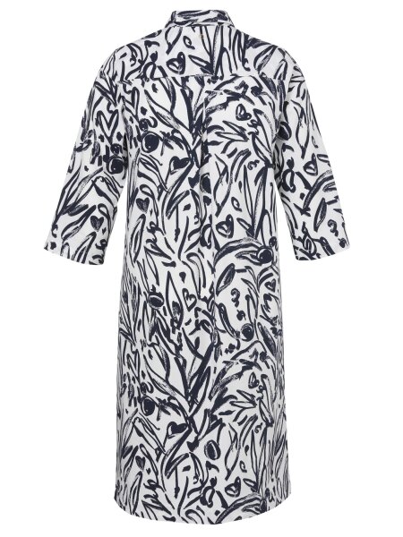 Kleid Hemdkragen 3/4 Arm