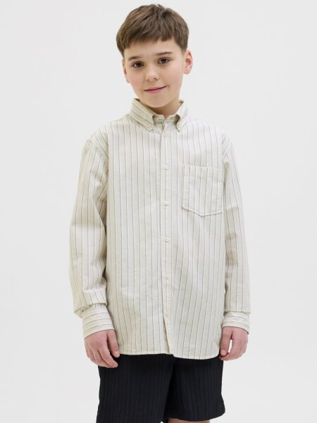 JORTHEO BOXY OXFORD SHIRT LS JNR