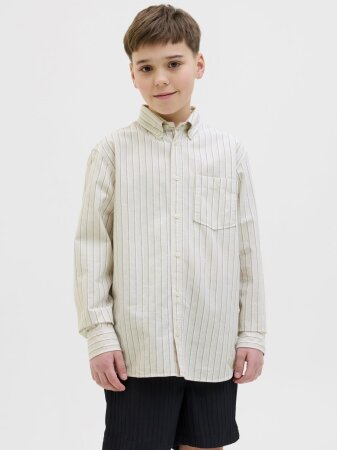 JORTHEO BOXY OXFORD SHIRT LS JNR