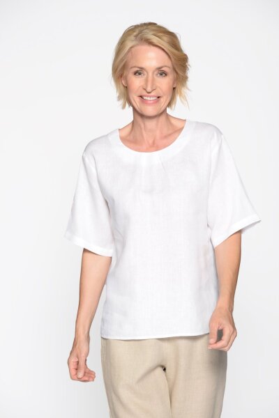 Rdh.-Bluse, 1/2 Arm, uni