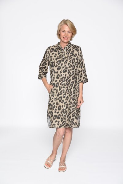 Kleid, 3/4 Arm, Alloverdruck