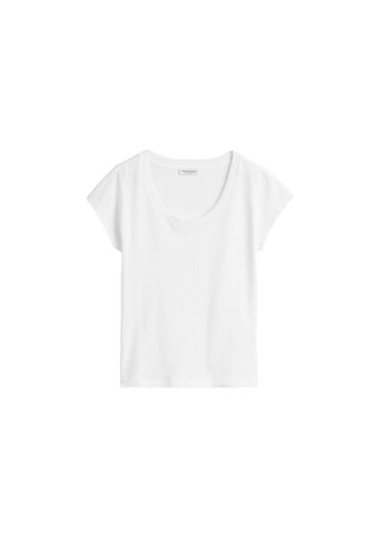Jersey top, overcut sleeves, deep r