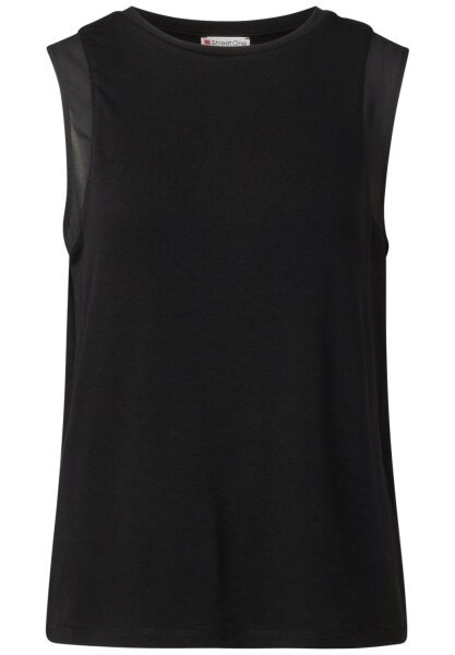 LTD QR jersey top w.chiffon sh