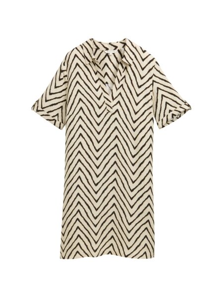 dress linen with polo collar
