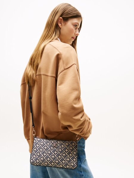 TH JACQUARD SHOULDER POUCH