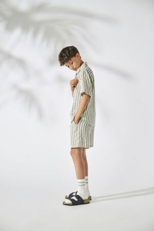 OSJMATTIE SS STRIPED SHIRT WVN