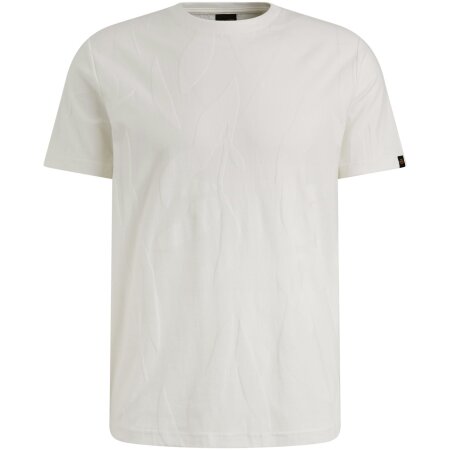 Short sleeve r-neck jacquard jerse
