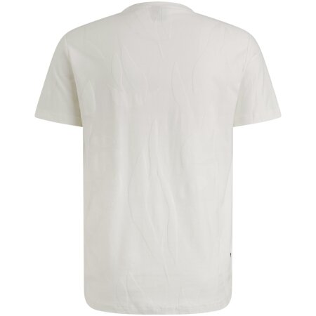 Short sleeve r-neck jacquard jerse