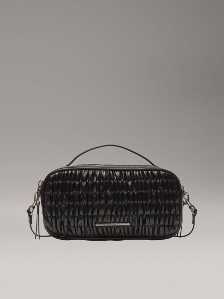 RUCHED CROSSBODY CAMERA BAG