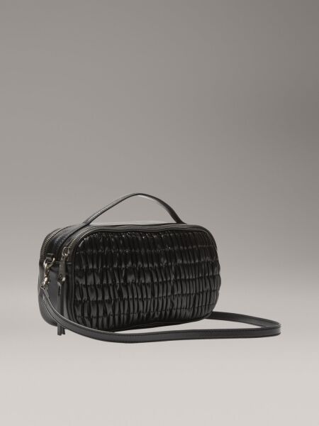 RUCHED CROSSBODY CAMERA BAG