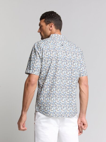 Shirt Short Sleeve Allover Printed