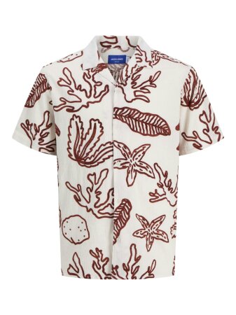 JORLUKE CRINKLE AOP SHIRT SS JNR