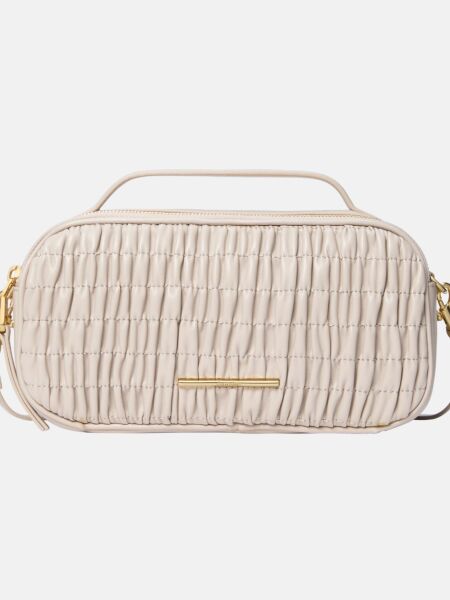 RUCHED CROSSBODY CAMERA BAG