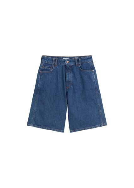 Denim Jorts, Mid Waist, Knee Length