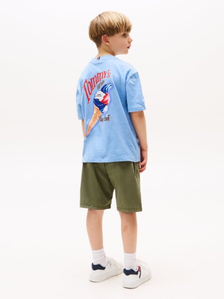 PHOTO PRINT SLUB T-SHIRT SS