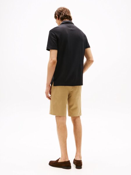 OPEN KNIT FULL PLACKET REG POLO