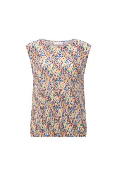 Printed Crinkle Top
