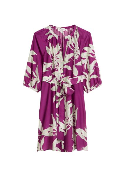 Woven dress, short length, deep v-n
