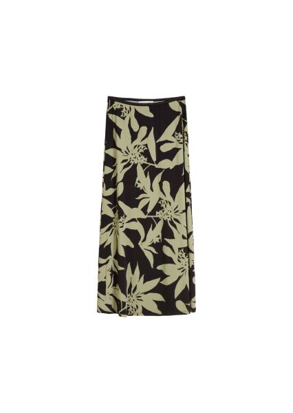 Jersey skirt, midi lenght, aop