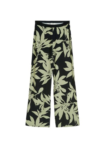 Jersey pants, wide leg, AOP
