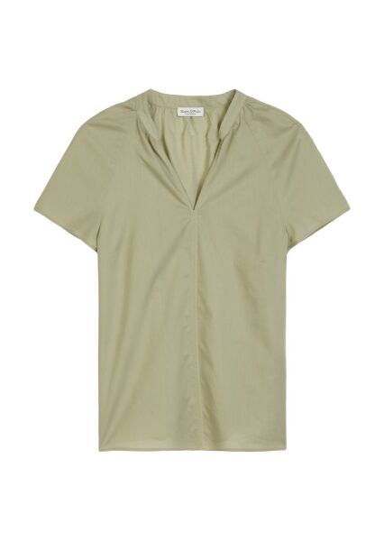 Blouse, v-neck, short sleeved, femi