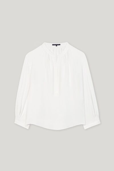 Tunika-Bluse aus Seiden-Mix