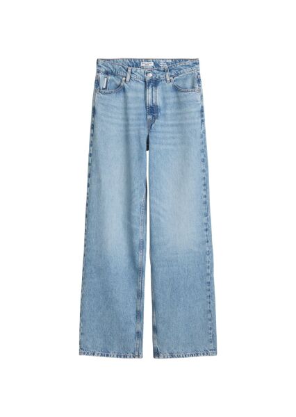 Denim Trousers, High Waist, Wide Le
