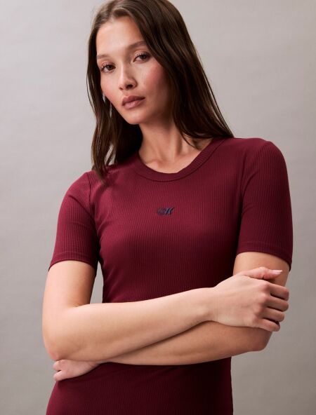 A - MODAL RIB SS DRESS