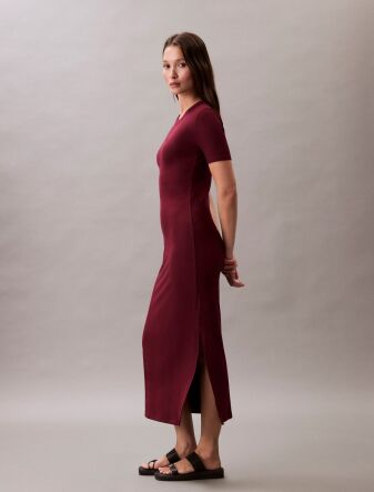 A - MODAL RIB SS DRESS