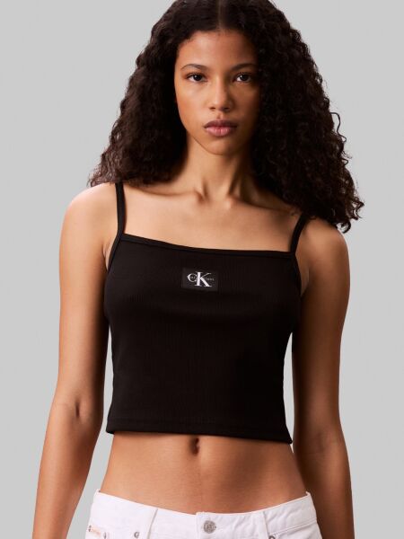 A- WOVEN LABEL RIB CAMI