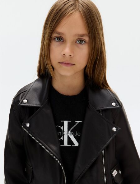 FAUX LEATHER BIKER JACKET