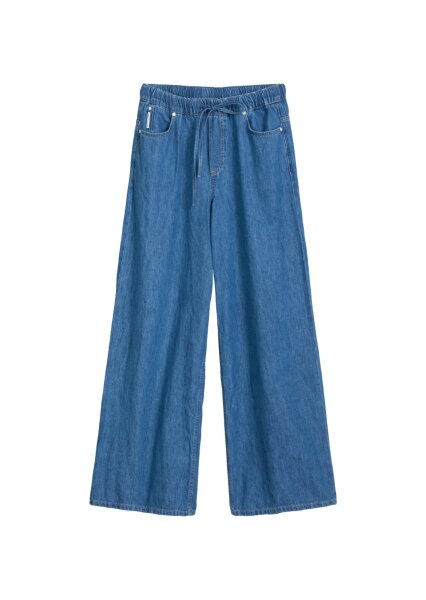 Denim Trousers, High Waist, Wide Le