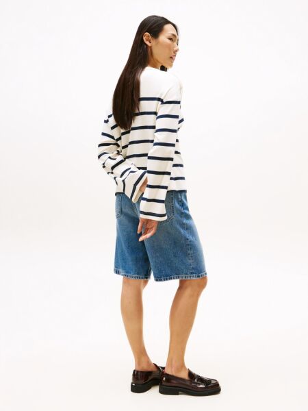 LWK GOLD BUTTON BOAT-NK LS TEE