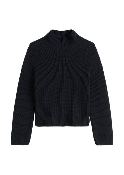 Pullover, longsleeve, stand-up coll