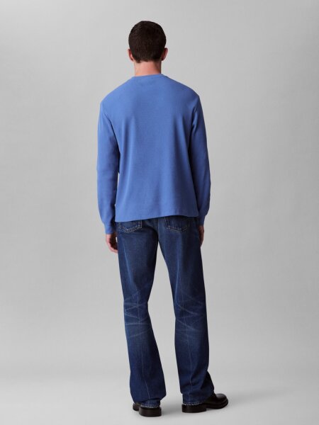LS WAFFLE BADGE CREWNK TEE