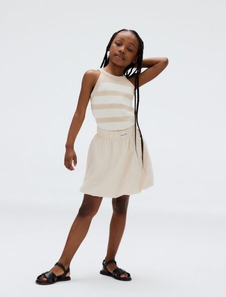 BUBBLE HEM SKIRT