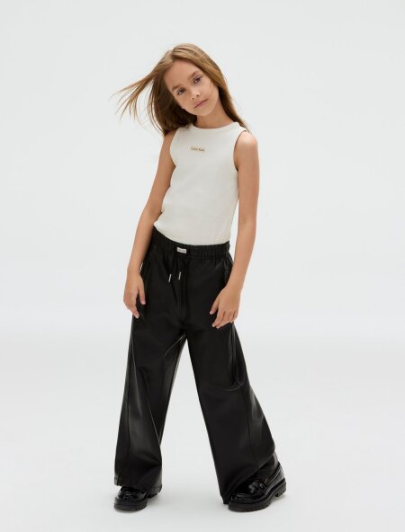 FAUX LEATHER PANTS