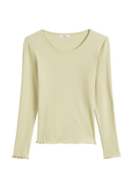 T-Shirt, LSL, Slim Fit, Rib