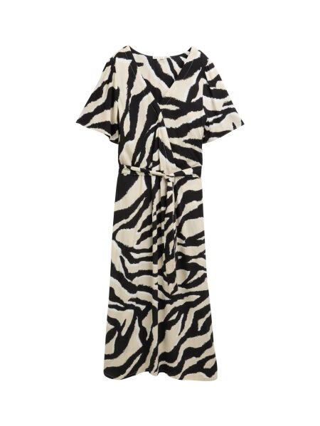 dress printed wrapped