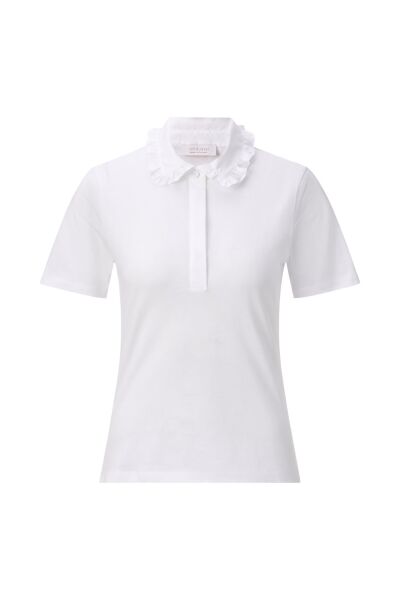 T-Shirt with Cotton Collar