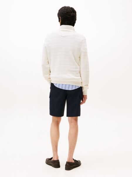 STRIPE STRUCTURE ZIP MOCK