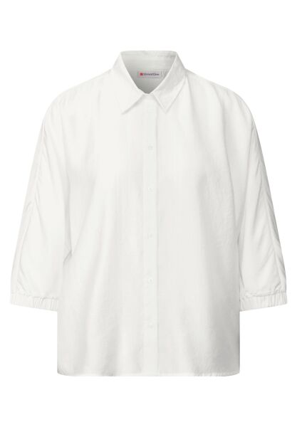 Buttoned shirtcollar blouse w