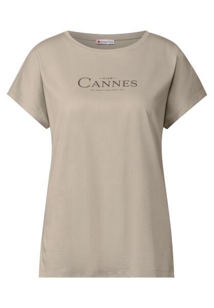 LTD QR basic foil print shirt