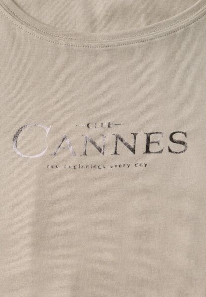 LTD QR basic foil print shirt