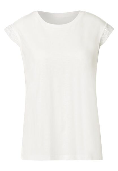 shirt w.crochet cuffs